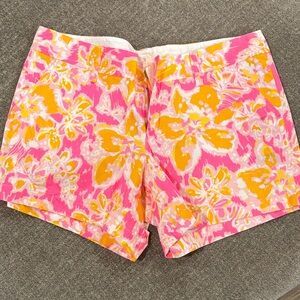 Lilly Pulitzer Pink and Orange Floral Shorts